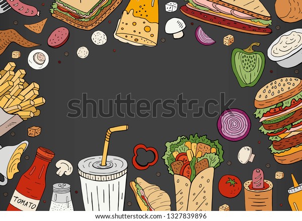 Detail Background Makanan Vector Nomer 30