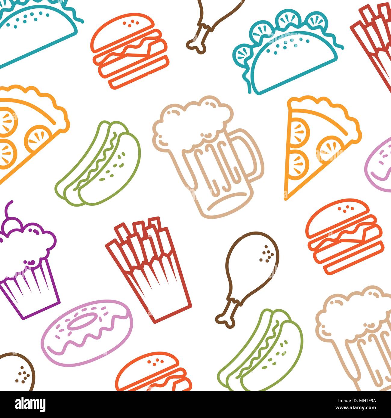 Detail Background Makanan Vector Nomer 48