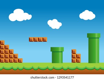 Detail Background Mario Bros Nomer 4