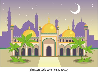 Background Masjid Animasi - KibrisPDR