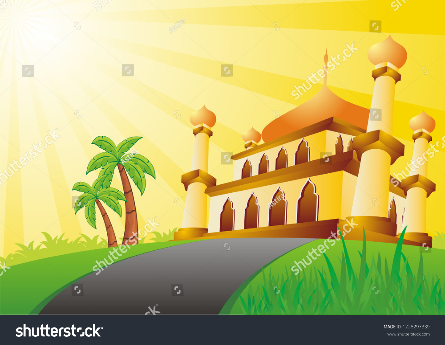 Detail Background Masjid Animasi Nomer 18