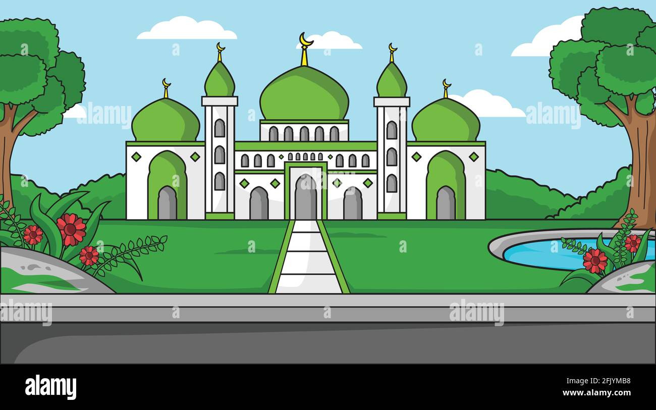 detail-background-masjid-animasi-koleksi-nomer-31