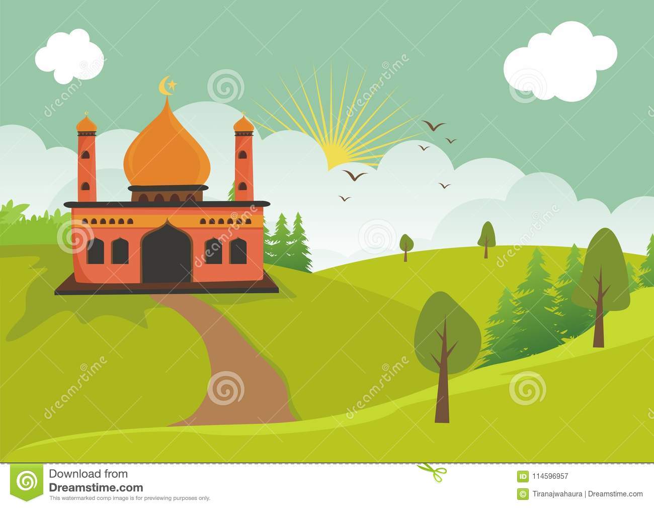 Detail Background Masjid Animasi Nomer 8