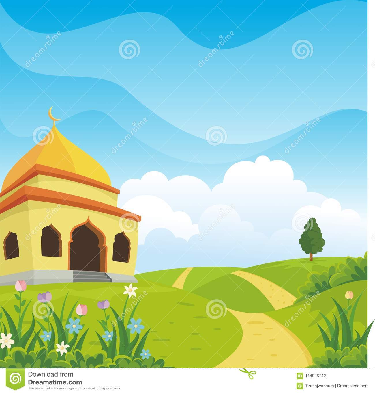 Detail Background Masjid Kartun Nomer 11