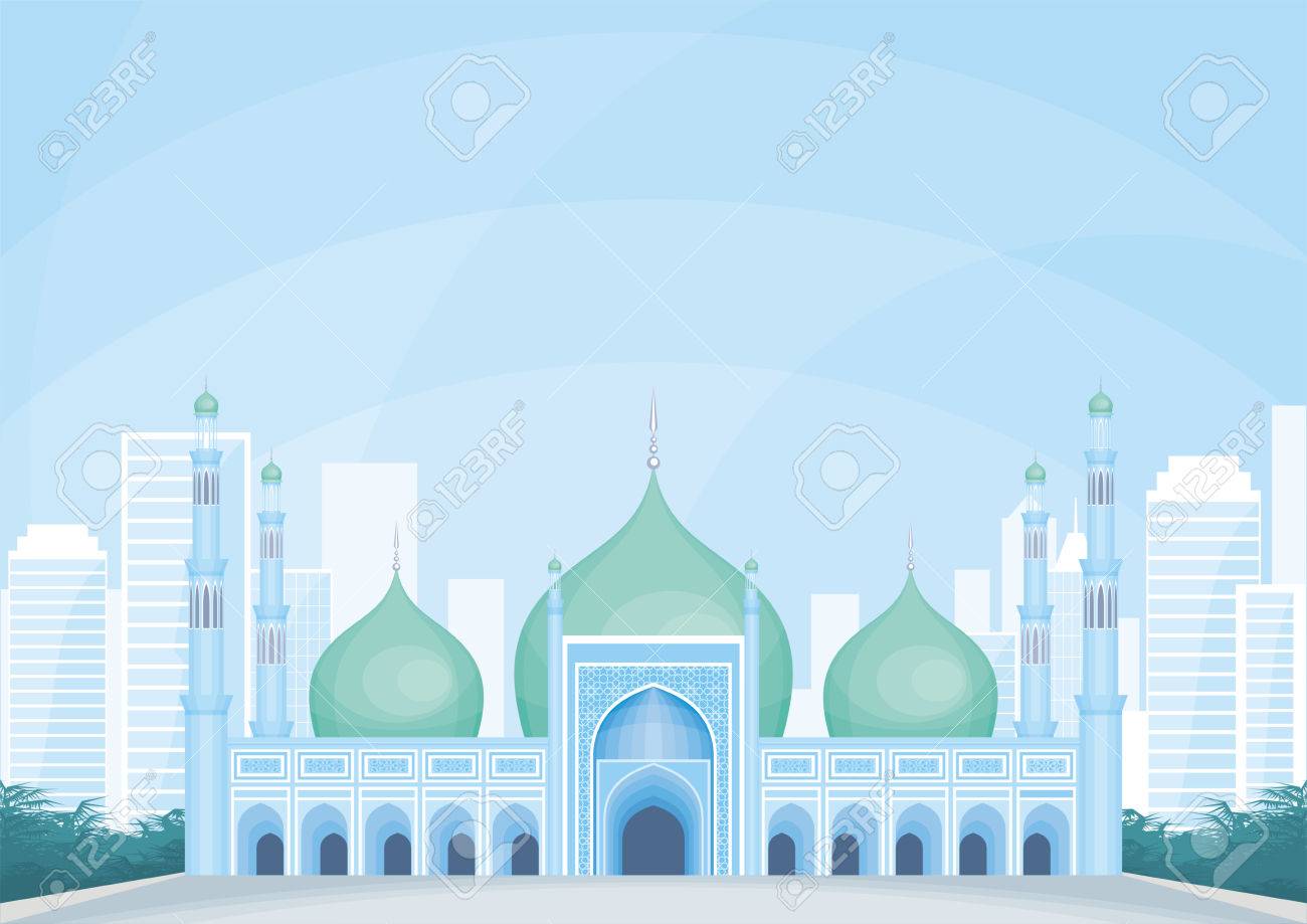 Detail Background Masjid Vector Hd Nomer 31