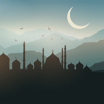 Detail Background Masjid Vector Hd Nomer 10