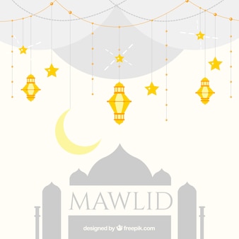 Detail Background Maulid Vector Nomer 4