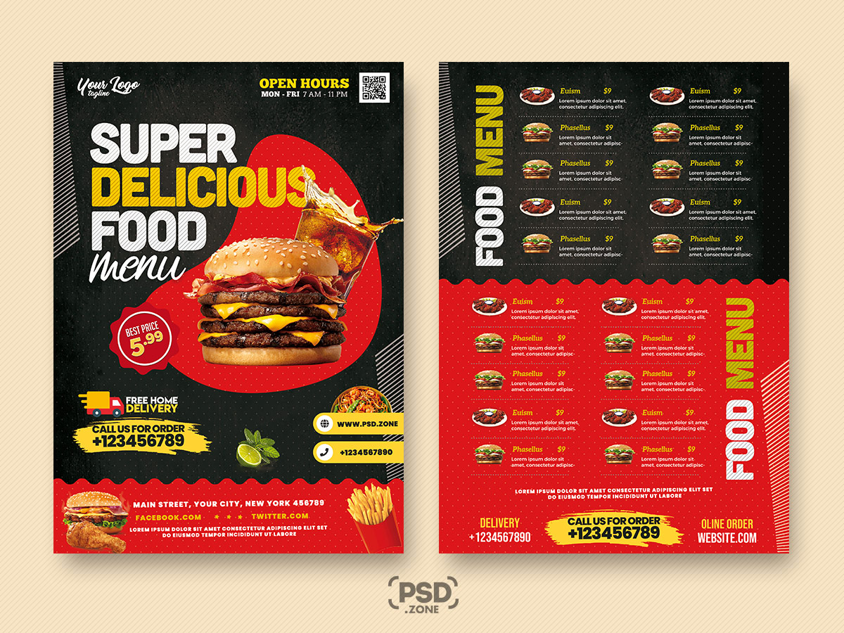 Detail Background Menu Makanan Psd Nomer 44