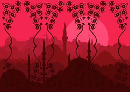 Detail Background Merah Islamic Nomer 48