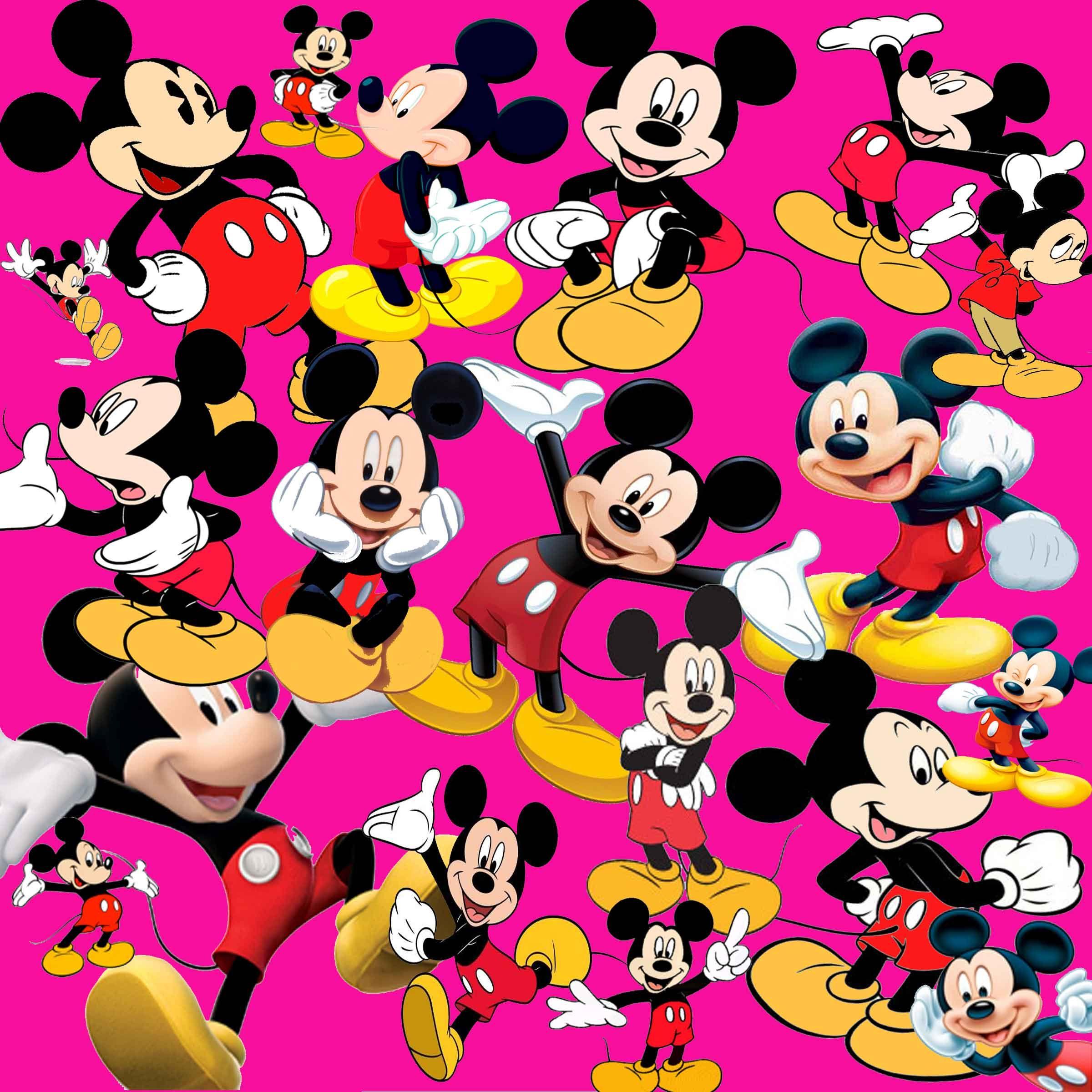 Detail Background Mickey Mouse Pink Nomer 44