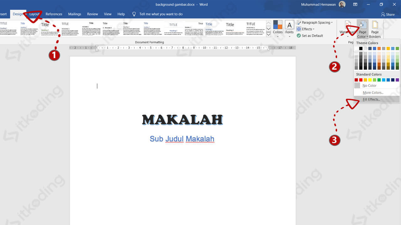 Detail Background Microsoft Word Keren Nomer 7