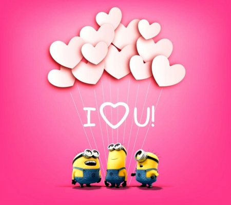 Detail Background Minions Pink Nomer 2