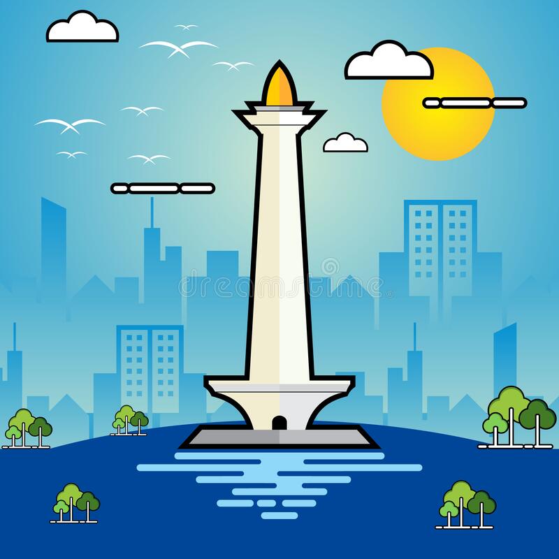 Detail Background Monas Animasi Nomer 11