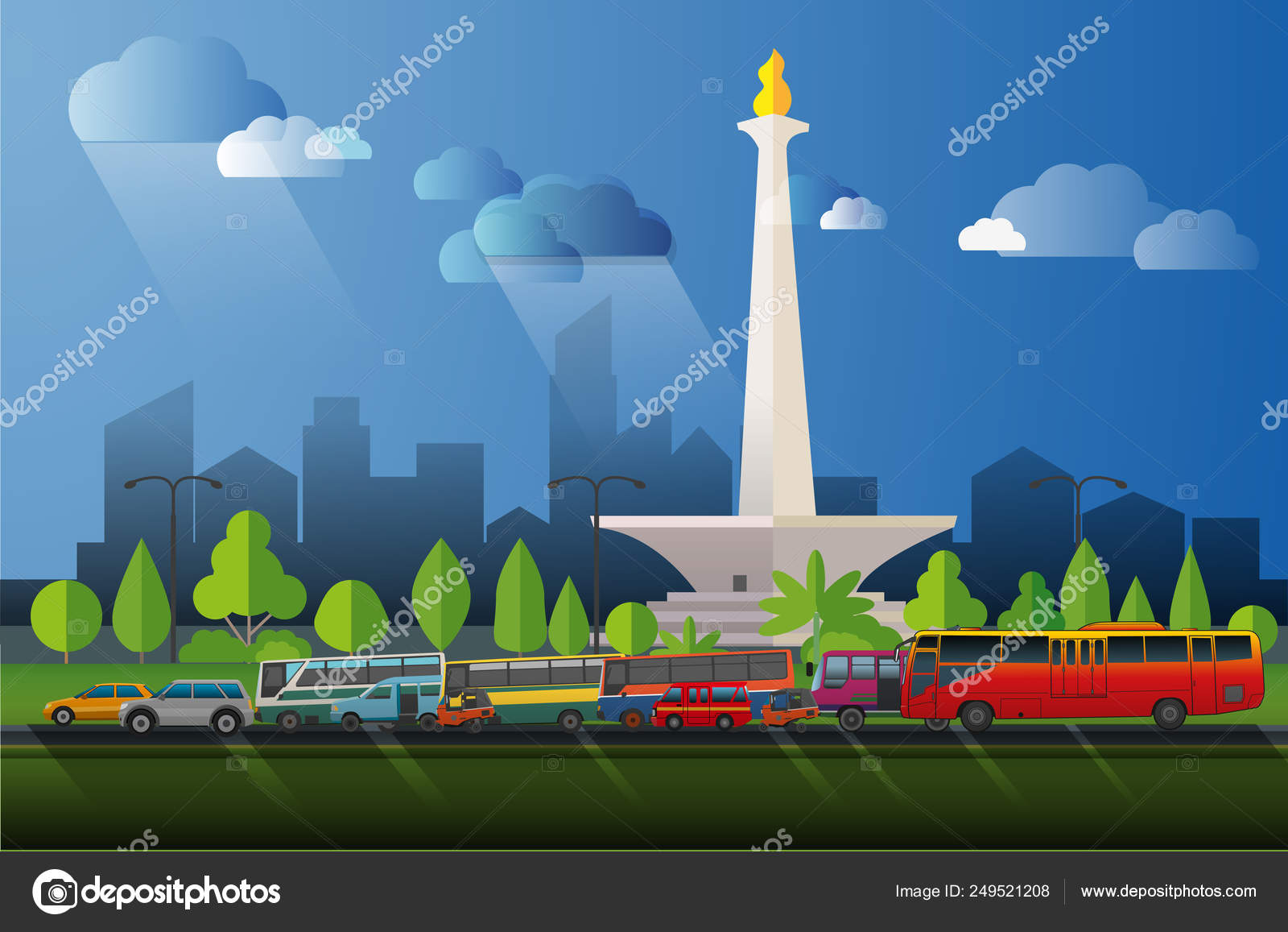 Detail Background Monas Animasi Nomer 12