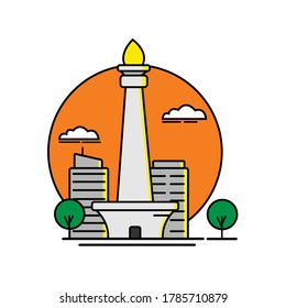 Detail Background Monas Animasi Nomer 14