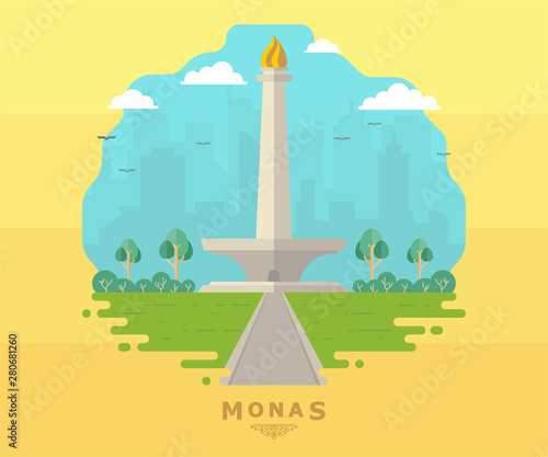 Detail Background Monas Animasi Nomer 19