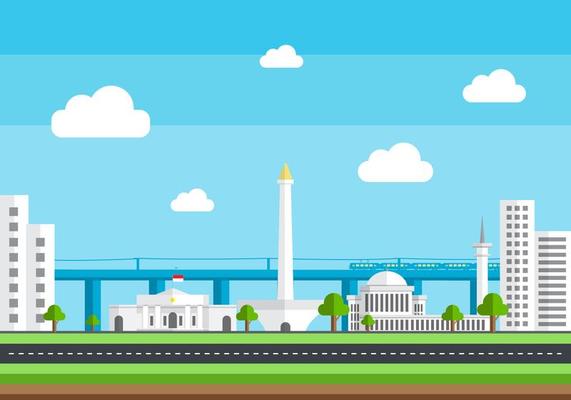 Detail Background Monas Animasi Nomer 3