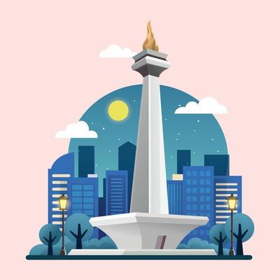 Detail Background Monas Animasi Nomer 28