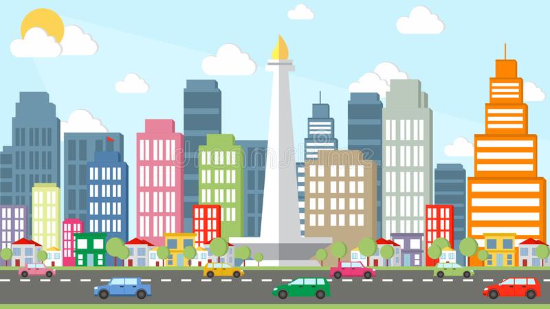Detail Background Monas Animasi Nomer 4