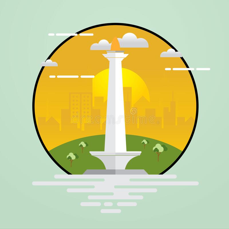 Detail Background Monas Animasi Nomer 31