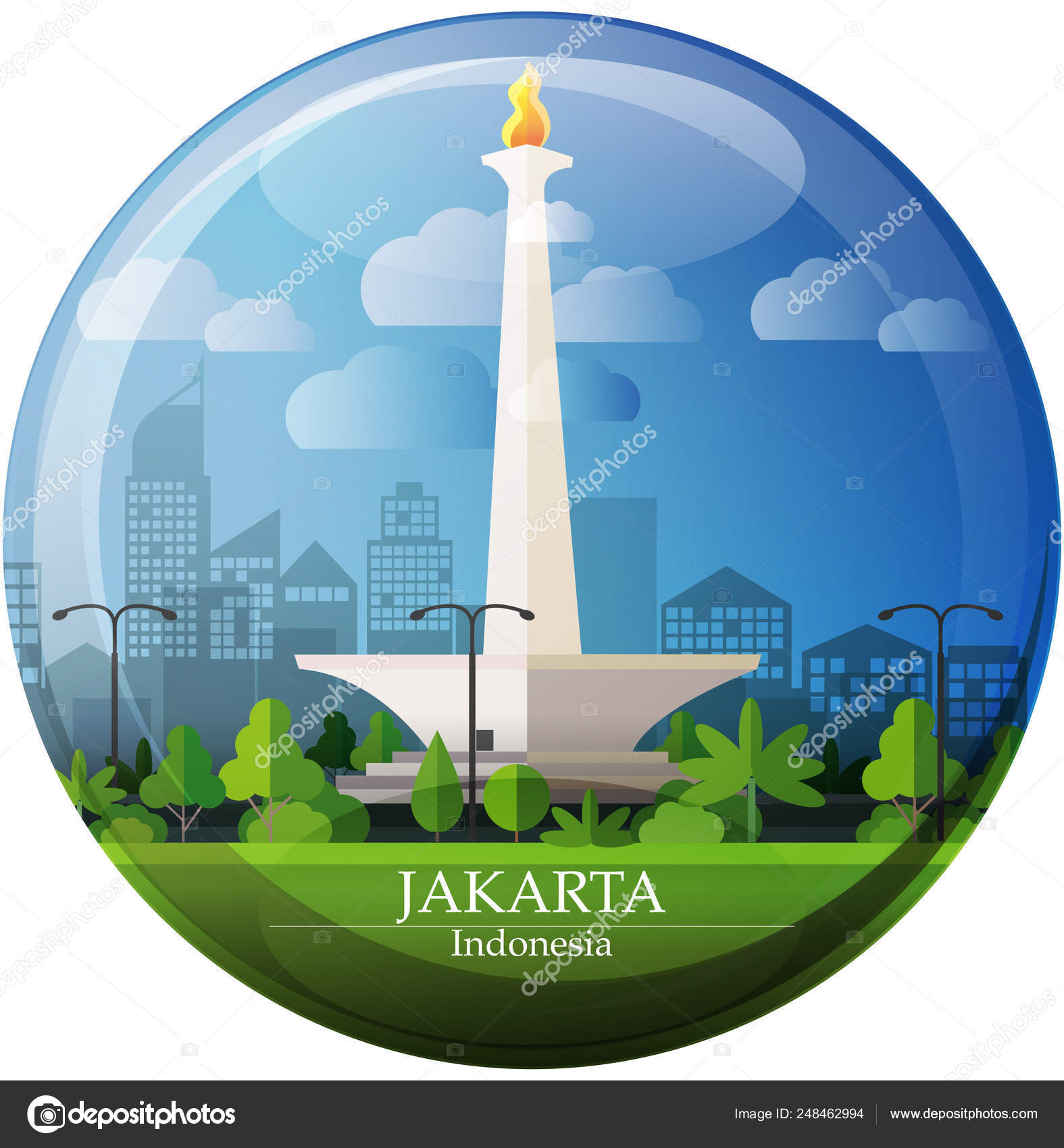 Detail Background Monas Animasi Nomer 37