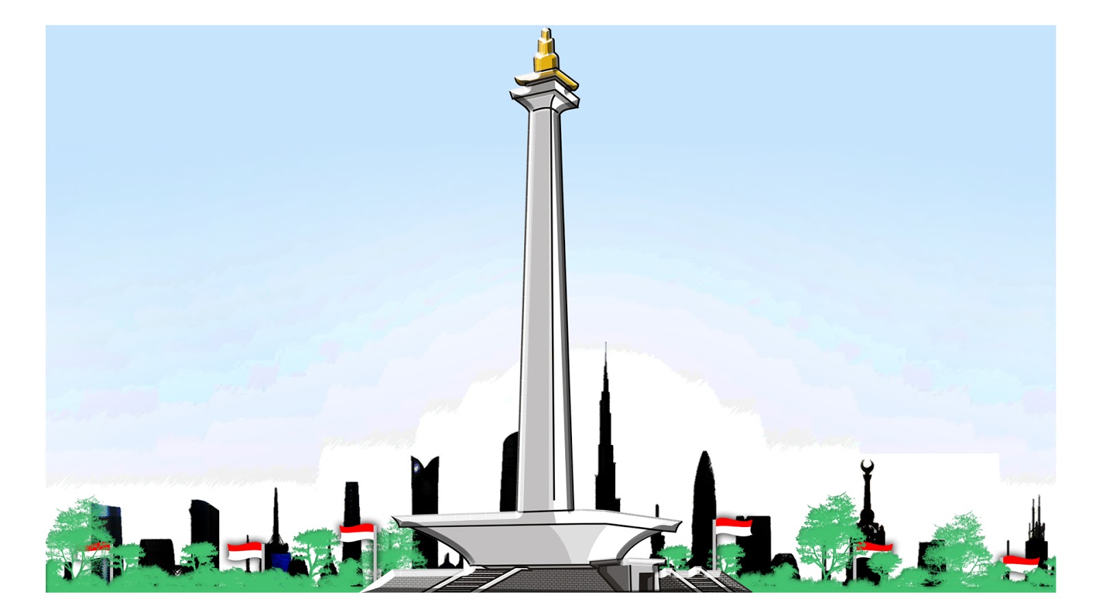 Detail Background Monas Animasi Nomer 45