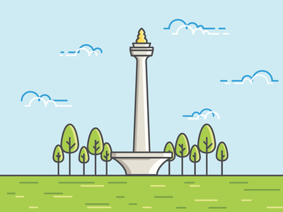 Detail Background Monas Animasi Nomer 47