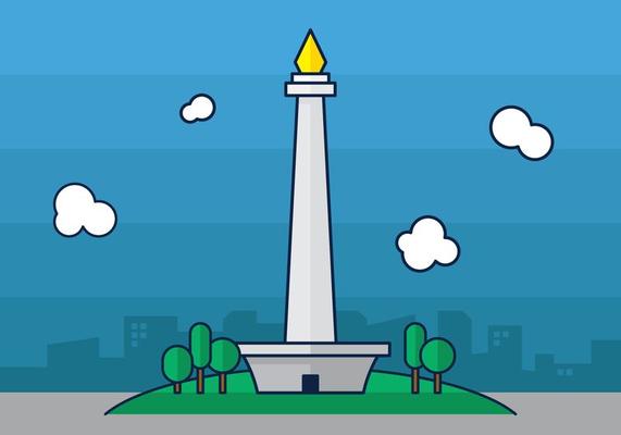Detail Background Monas Animasi Nomer 6