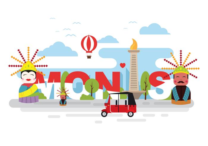 Detail Background Monas Animasi Nomer 55