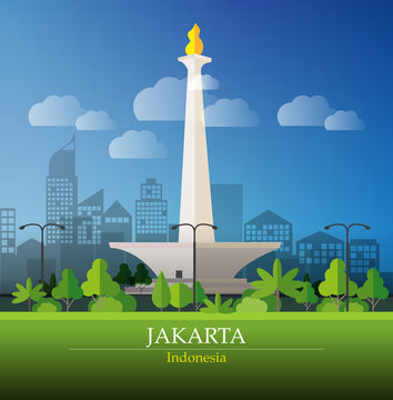 Detail Background Monas Animasi Nomer 9