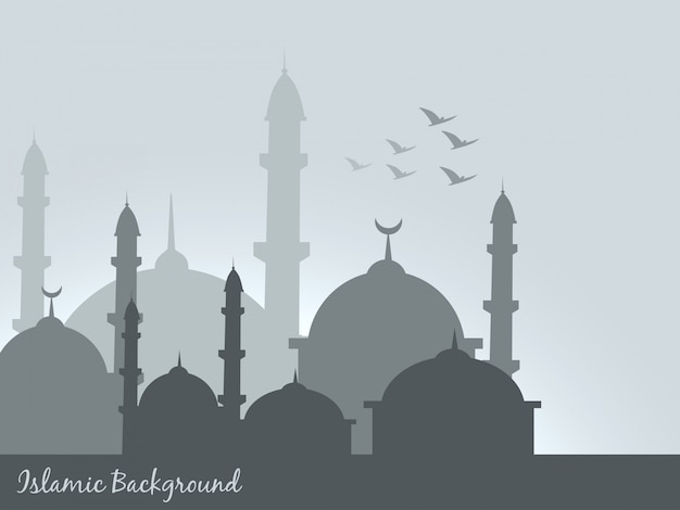 Detail Background Mosque Vector Nomer 24