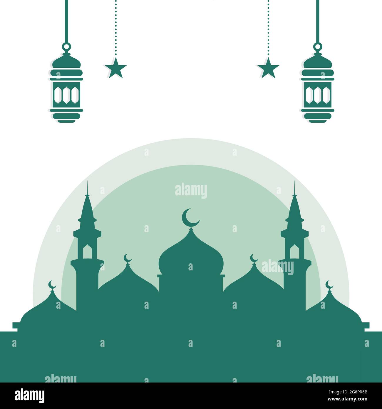 Detail Background Mosque Vector Nomer 4