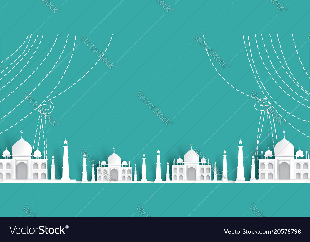 Detail Background Mosque Vector Nomer 34