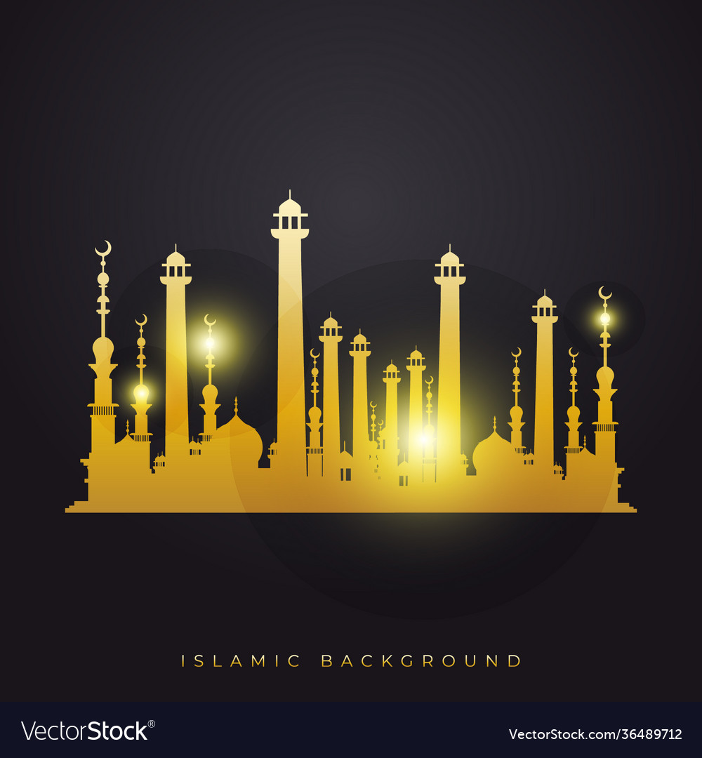 Detail Background Mosque Vector Nomer 40