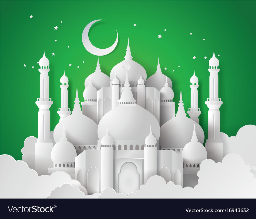 Detail Background Mosque Vector Nomer 42