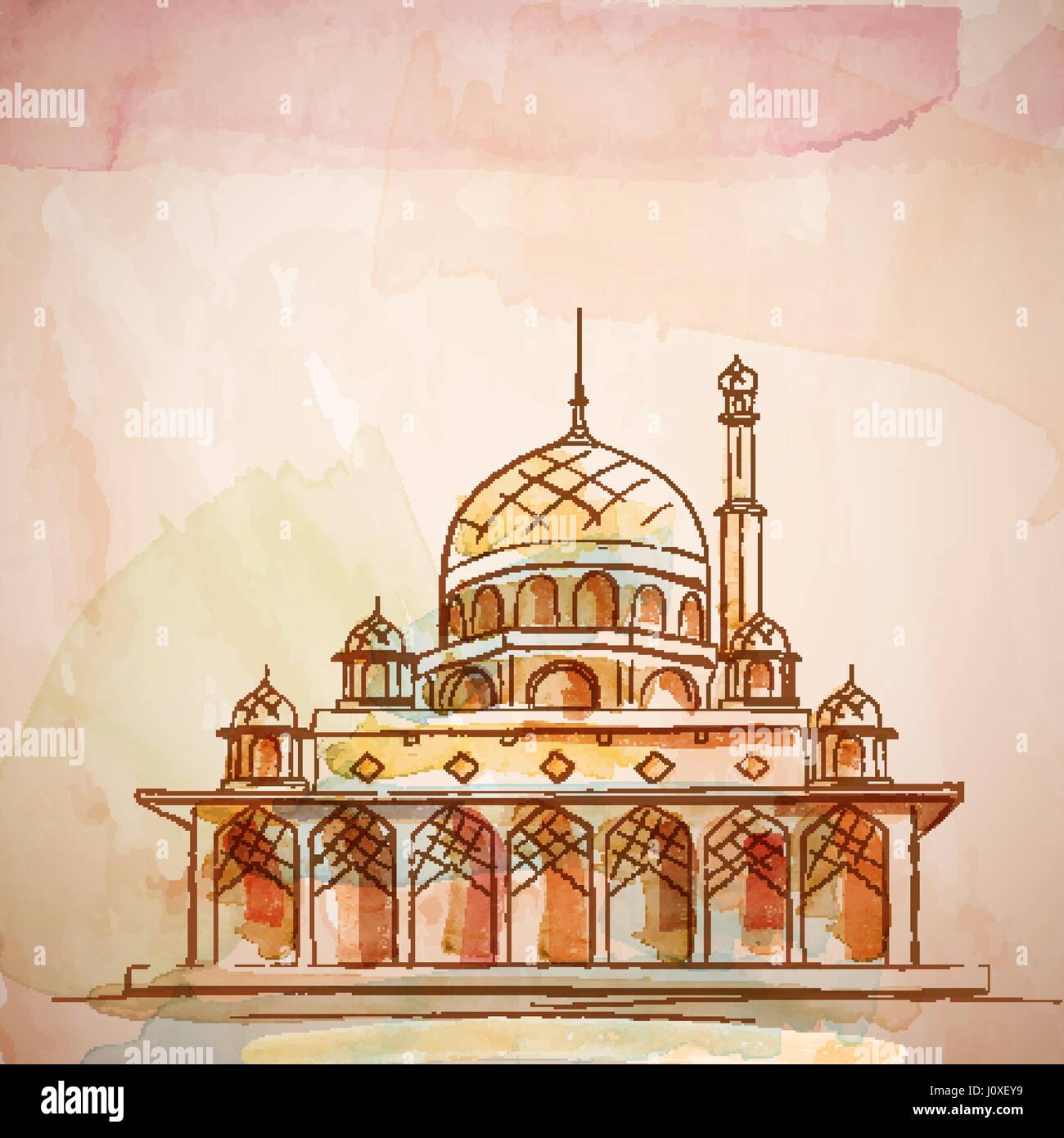 Detail Background Mosque Vector Nomer 57