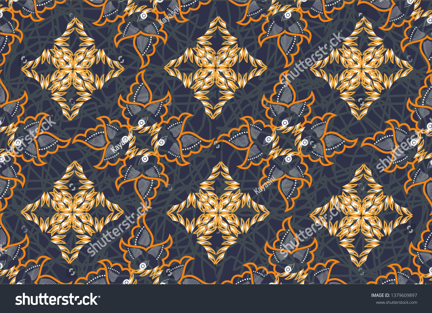 Detail Background Motif Batik Nomer 17