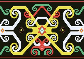 Detail Background Motif Dayak Nomer 18