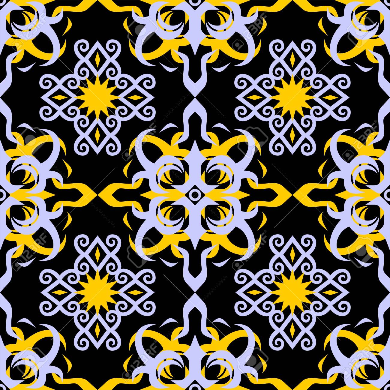 Detail Background Motif Dayak Nomer 29