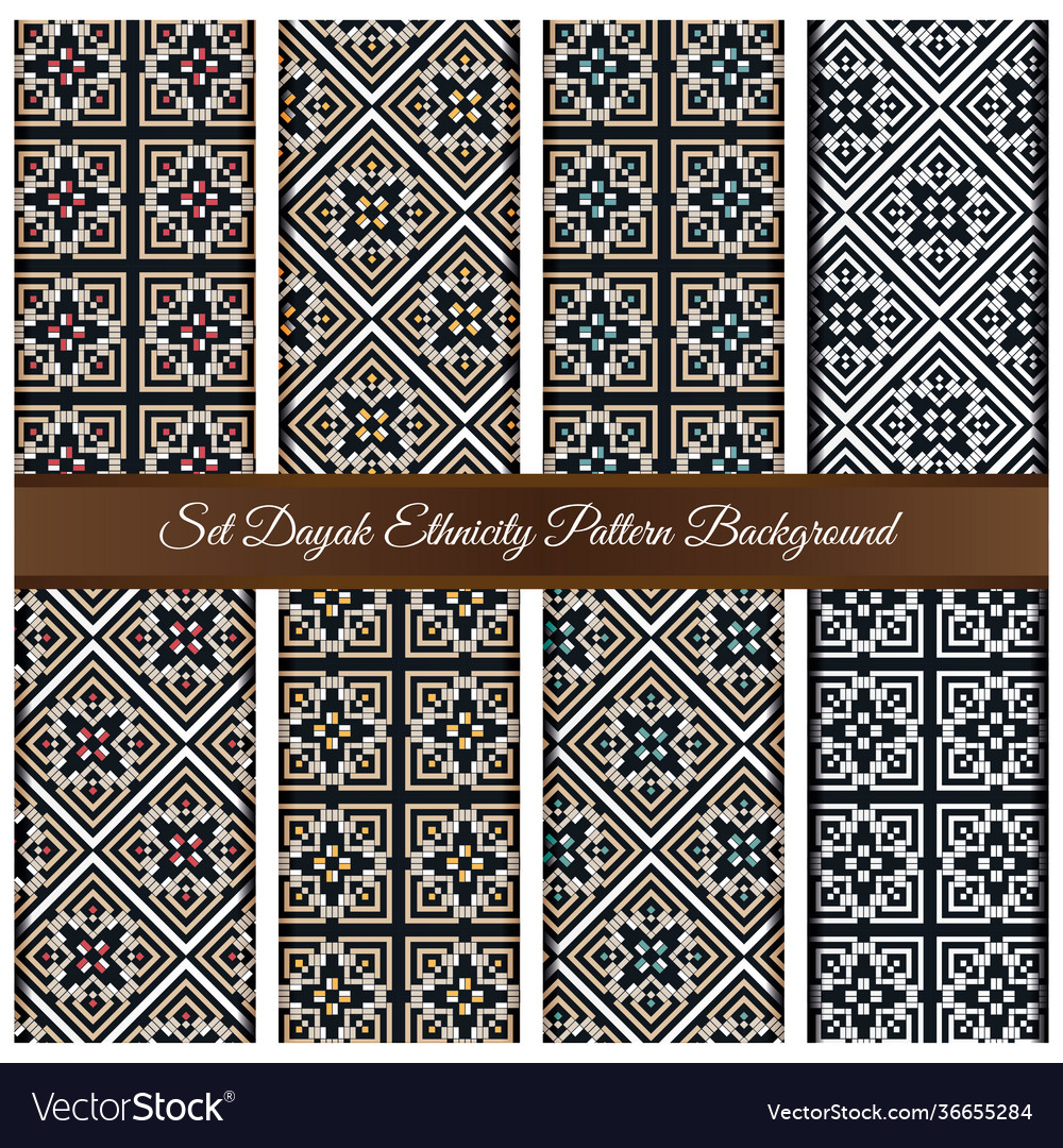 Detail Background Motif Dayak Nomer 55