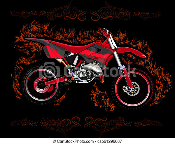 Detail Background Motor Cross Nomer 45