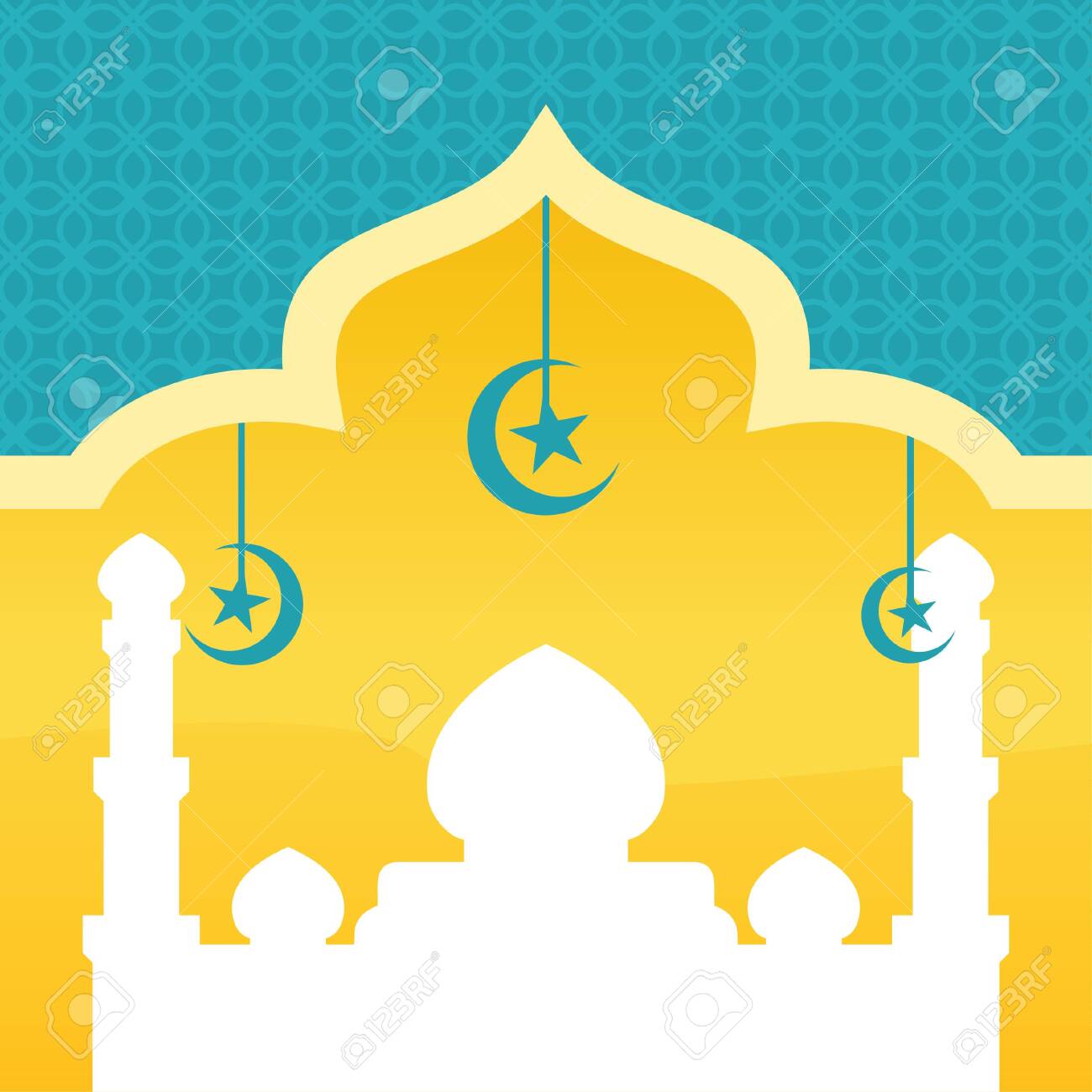 Detail Background Muslim Vector Nomer 29