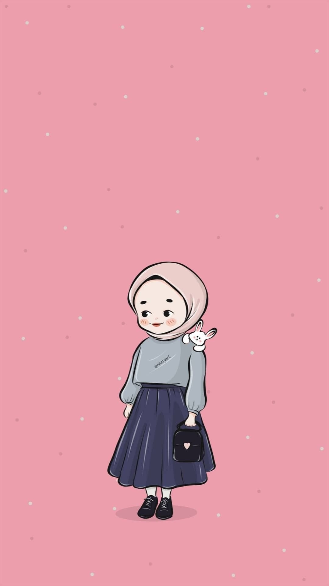 Download Background Muslimah Lucu Nomer 8