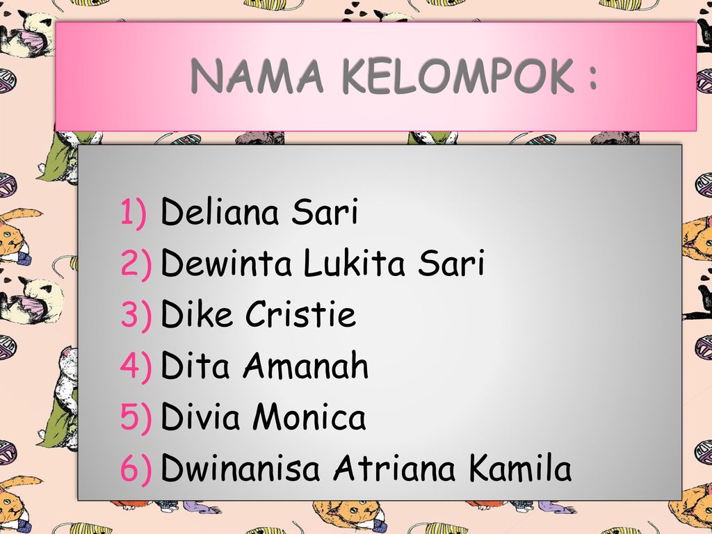 Detail Background Nama Kelompok Nomer 34