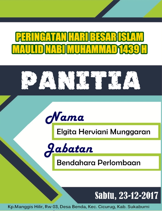 Detail Background Name Tag Panitia Nomer 55