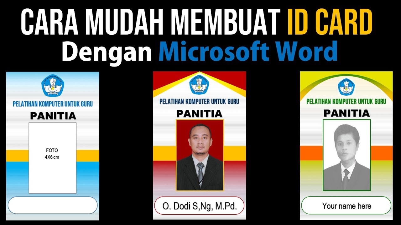 Detail Background Name Tag Panitia Nomer 56