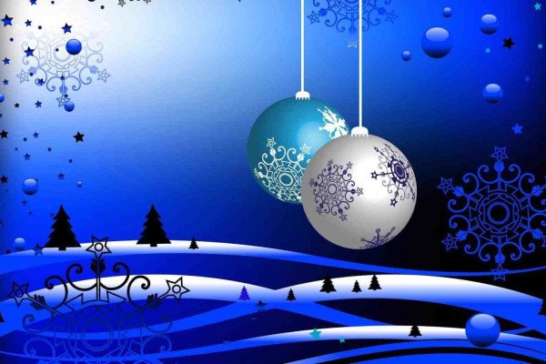 Detail Background Natal Biru Nomer 33