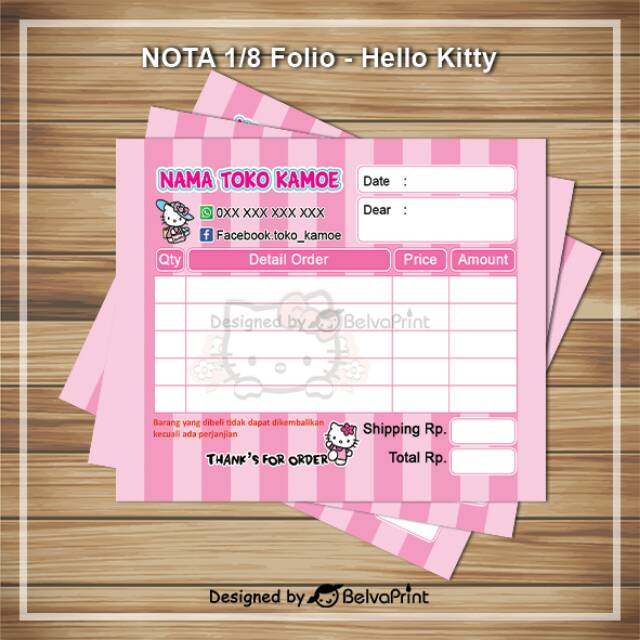 Detail Background Nota Olshop Nomer 19