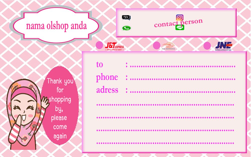 Detail Background Nota Olshop Nomer 23