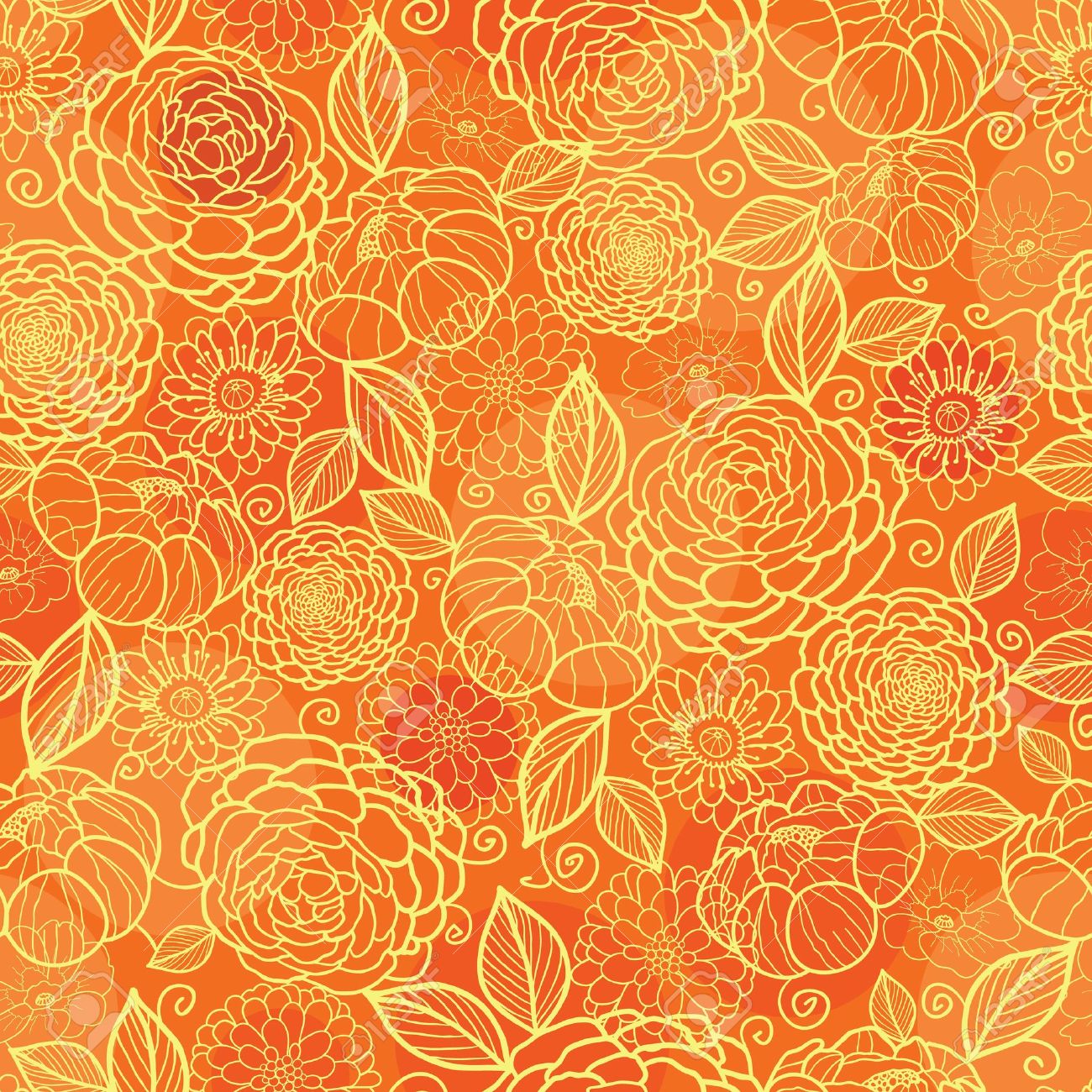 Detail Background Orange Motif Nomer 28